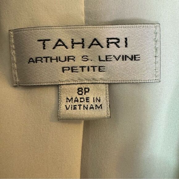 Tahari ASL Women's Petite Plaid Zip-Detail Blazer (6P, Blue/White) - Picture 3 of 9